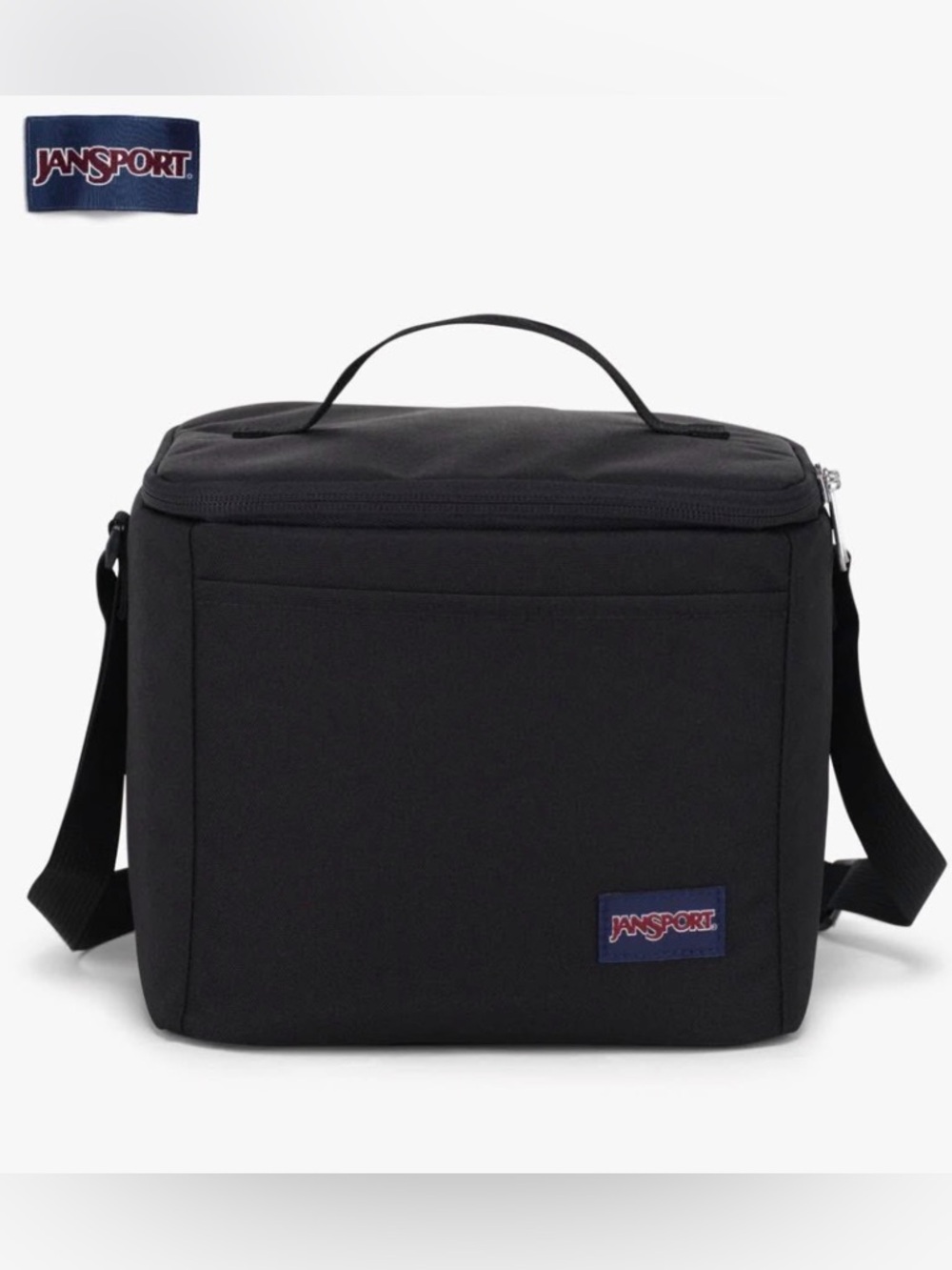 Jansport Super Snack Lunch Box Black Insulated Toiletry / Lunch Carry Case